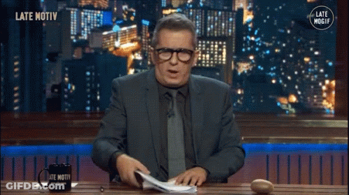 Man With Late Motiv Mug GIF