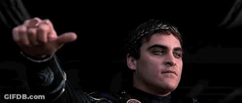 Man With Laurel Wreath Thumbs Up GIF