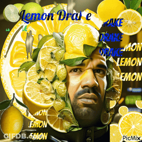 Man With Lemons On Head Lemon Drake GIF