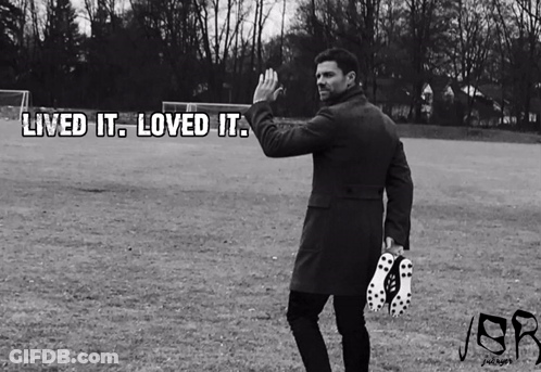 Man With Lived It Loved It Text GIF