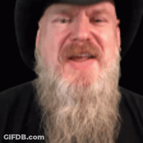 Man With Long Beard And Hat GIF
