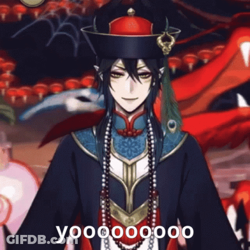 Man With Long Black Hair And Hat Saying Yooooooo GIF
