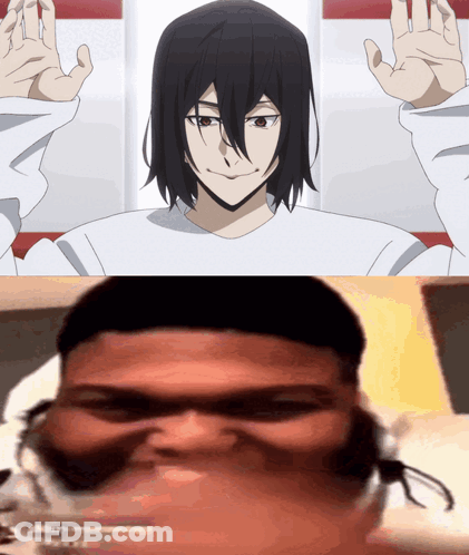 Man With Long Black Hair, Man With Headphones GIF