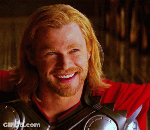 Man With Long Blonde Hair And Beard Smiling GIF
