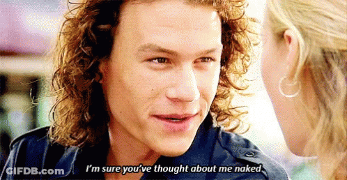 Man With Long Curly Hair Saying I'm Sure You've Thought About Me Naked GIF