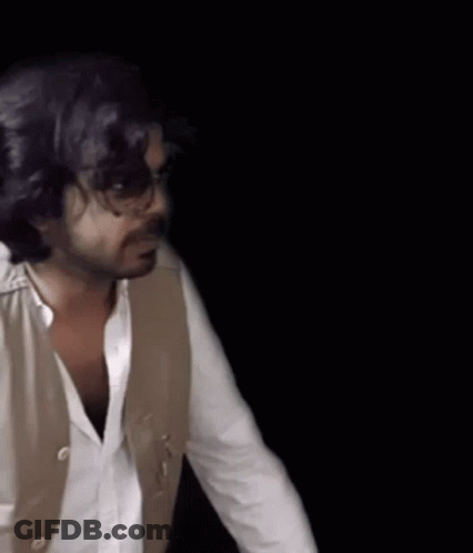 Man With Long Hair And Beard GIF