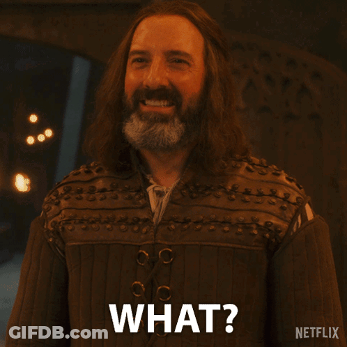 Man With Long Hair And Beard Asking What GIF