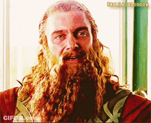 Man With Long Hair And Beard From Late London GIF
