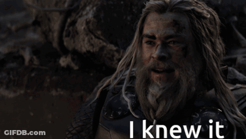 Man With Long Hair And Beard I Knew It GIF