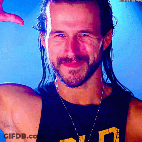 Man With Long Hair And Beard In Black Tank Top With Letter D GIF