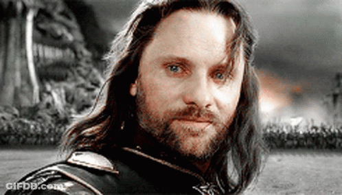Man With Long Hair And Beard In Field GIF
