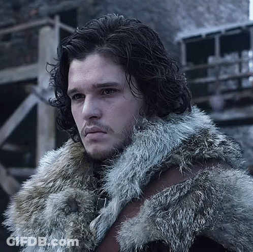 Man With Long Hair And Beard In Fur Coat GIF
