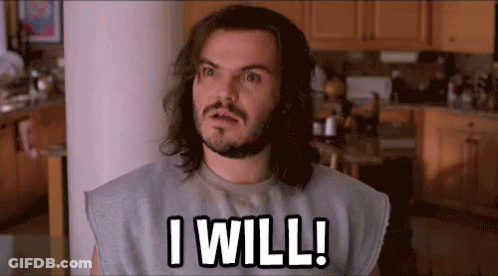 Man With Long Hair And Beard In Kitchen Saying I Will GIF