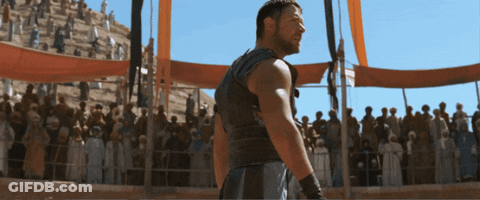 Man With Long Hair And Beard Looking Down GIF