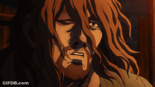 Man With Long Hair And Beard Looking GIF