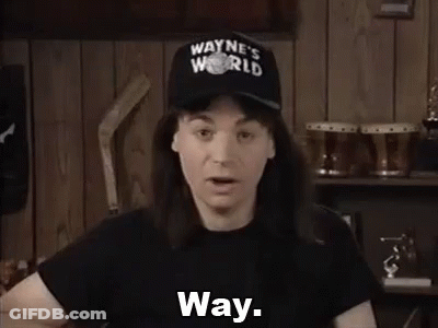 Man With Long Hair And Beard Saying Way GIF
