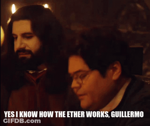 Man With Long Hair And Beard Saying Yes I Know How The Ether Works GIF