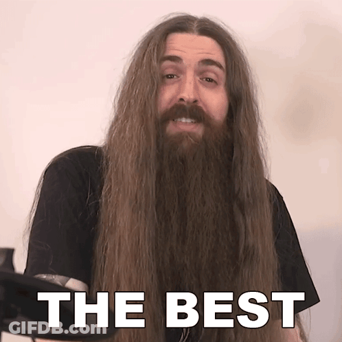 Man With Long Hair And Beard Says The Best GIF