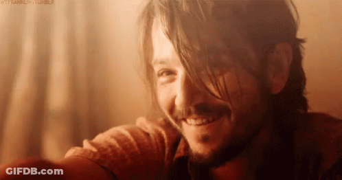 Man With Long Hair And Beard Smiling GIF