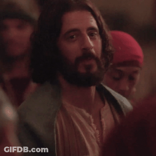Man With Long Hair And Beard Smiling GIF