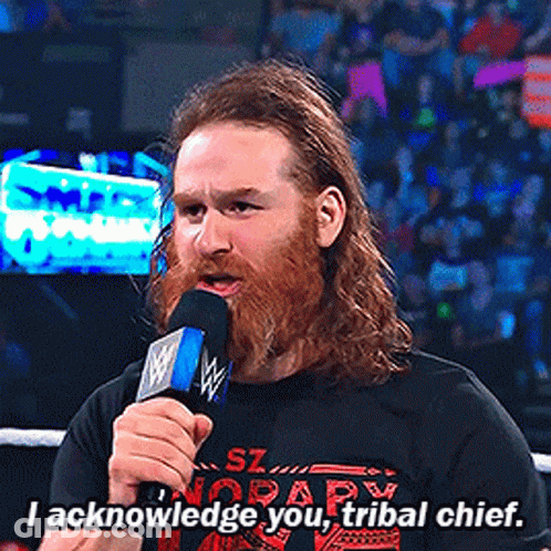 Man With Long Hair And Beard Speaking GIF