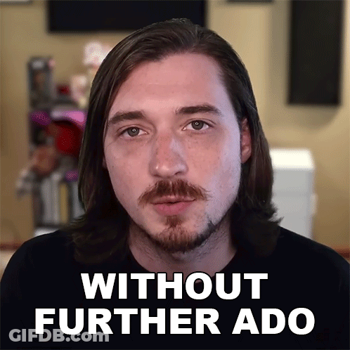 Man With Long Hair And Beard Without Further Ado GIF