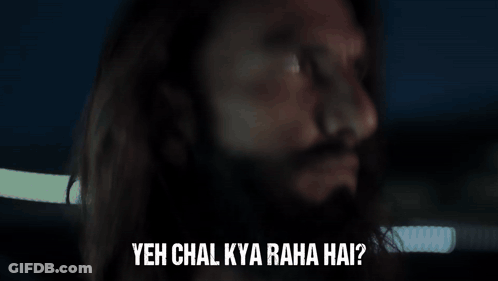 Man With Long Hair And Beard Yeh Chal Kya Raha Hai? GIF