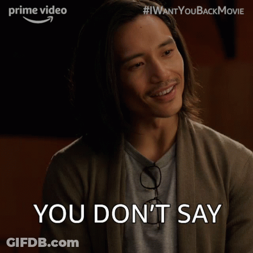 Man With Long Hair And Glasses Says You Don T Say GIF