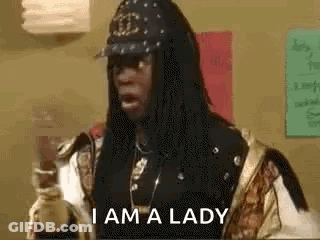 Man With Long Hair And Hat GIF