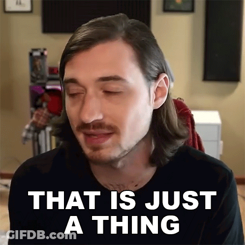 Man With Long Hair And Mustache That Is Just A Thing GIF