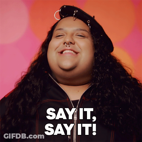 Man With Long Hair And Nose Ring Saying Say It GIF