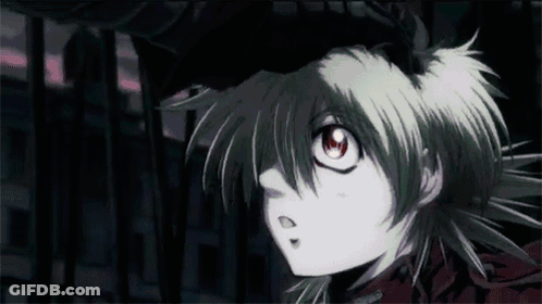 Man With Long Hair And Red Cape GIF
