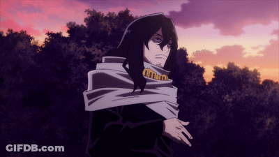 Man With Long Hair And Scarf At Sunset GIF
