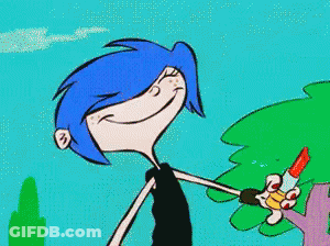 Man With Long Hair Applying Lipstick In Mirror GIF