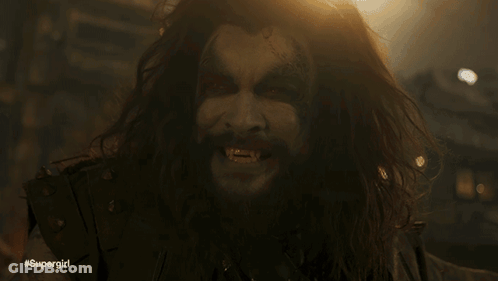 Man With Long Hair, Beard, #Supergirl On Face GIF