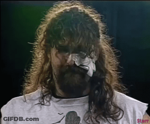 Man With Long Hair Beard White Shirt Starr GIF