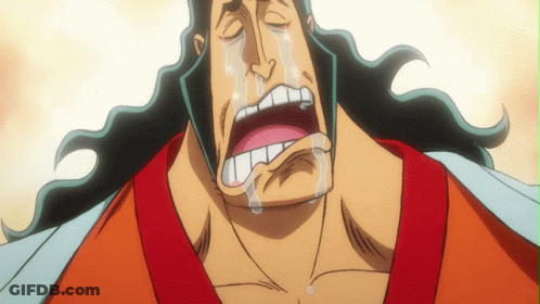 Man With Long Hair Crying Tears GIF