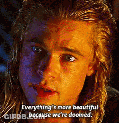 Man With Long Hair Everything's More Beautiful Because We're Doomed GIF