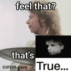 Man With Long Hair Holding Record Says Feel That's True GIF