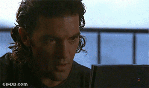 Man With Long Hair Looking GIF