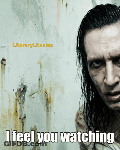 Man With Long Hair Saying I Feel You Watching GIF