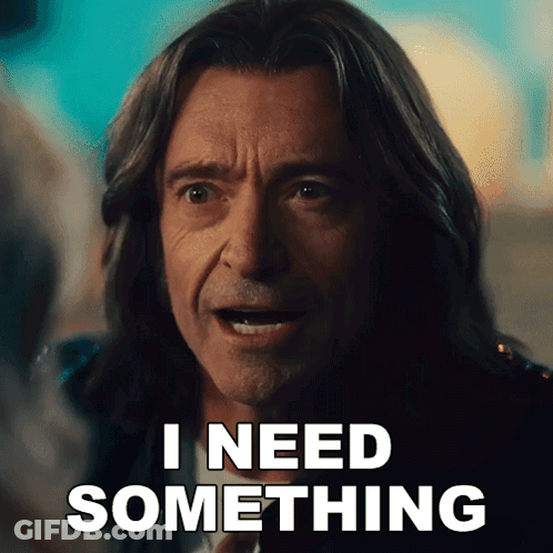 Man With Long Hair Saying I Need Something GIF