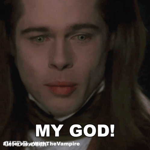 Man With Long Hair Saying My God GIF