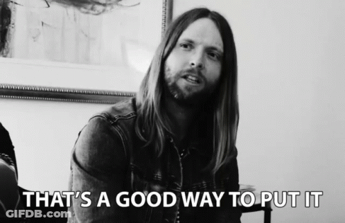 Man With Long Hair Saying That's A Good Way GIF