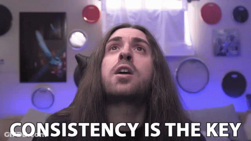 Man With Long Hair Says Consistency Is The Key GIF