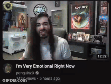 Man With Long Hair Says I'm Very Emotional Right Now GIF