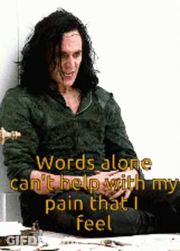 Man With Long Hair Says Life Is Pain GIF