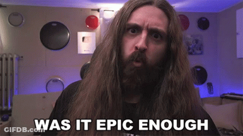 Man With Long Hair Says Was It Epic Enough GIF