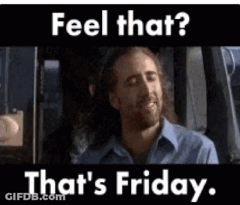 Man With Long Hair Sitting In Car Saying Feel That That's Friday GIF