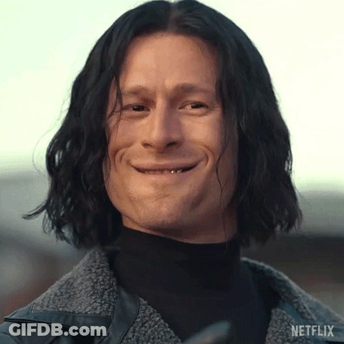Man With Long Hair Smiling GIF